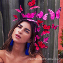 Mexican Rose Butterfly Fascinator For Ladies Women